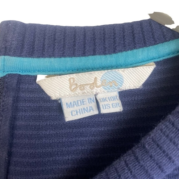 Boden Navy Ribbed Ottoman Sheath Dress • Size 6R - Picture 3 of 3